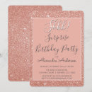 Search for rose gold surprise party invitations Girly
