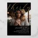 Search for holiday 30th birthday invitations Modern
