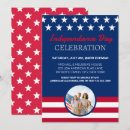 Search for independence day invitations Usa flag