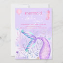 Search for watercolor mermaid invitations Girly