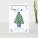 Search for chinoiserie christmas cards Blue and white