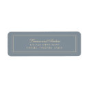 Search for blue and gold return address labels Elegant