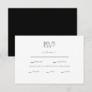 Search for b horizontal rsvp cards Black and white