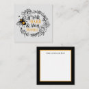 Search for bee horizontal note cards Cute
