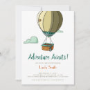 Search for adventure awaits baby shower invitations Typography