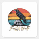 Search for retro humor stickers Crow
