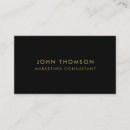 Search for luxury black and gold business cards Consultant