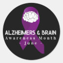 Search for alzheimers disease stickers Brain