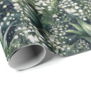 Search for lily of the valley wrapping paper Green