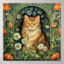 Search for art nouveau cat posters Floral