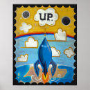 Search for rocketship posters Blue