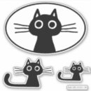 Search for black and white cat bumper stickers Kitty
