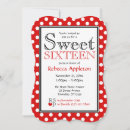 Search for red and white polka dots invitations Stylish