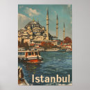 Search for istanbul vintage travel posters Blue mosque
