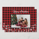 Search for red and black plaid christmas cards Rustic