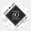 Search for 60th anniversary wedding stickers Elegant