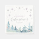 Search for silver and purple napkins Baby shower