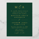 Search for monogram wedding invitations postcards Minimalist