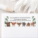 Search for wildlife return address labels Whimsical