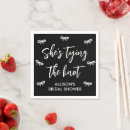 Search for tying the knot napkins Black and white