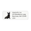Search for bulldogs return address labels Cartoon