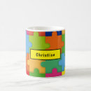 Search for autism mugs pieces puzzles