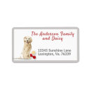 Search for golden retriever return address labels Pet