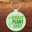 Search for gardener key rings Crazy plant lady