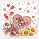 Search for valentines chocolate stickers Hearts