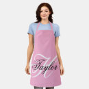 Search for pink and black aprons Girly