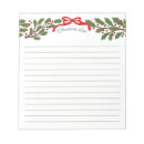 Search for christmas list notepads Holly