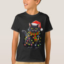 Search for black cat christmas tshirts Holiday online