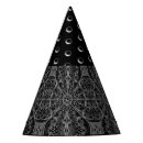 Search for halloween paper party hats Black and white
