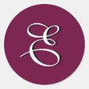 Search for initial e stickers Elegant