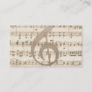 Search for sheet business cards Musical
