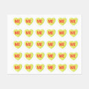 Search for circular heart stickers Valentine