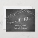 Search for string lights save the dates Chalkboard