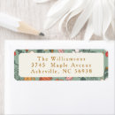 Search for retro floral return address labels Vintage