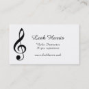 Search for clef business cards Instrument