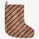Search for gold and burgundy christmas stockings Red