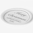 Search for black and white christmas paper plates Simple