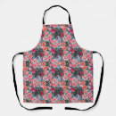 Search for yellow floral pattern aprons Green leaves