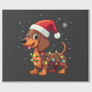 Search for wiener dog christmas wrapping paper Funny