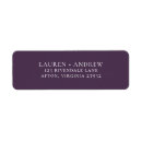 Search for purple return address labels Minimalist