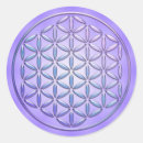 Search for violet flower stickers Mandala