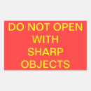Search for sharps stickers Warning