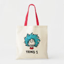 Search for the cat in the hat tote bags Thing one thing two