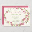 Search for pretty 50th birthday invitations Floral