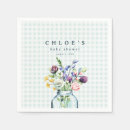 Search for blue and green plaid napkins For her