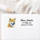 Search for shiba return address labels Dogs